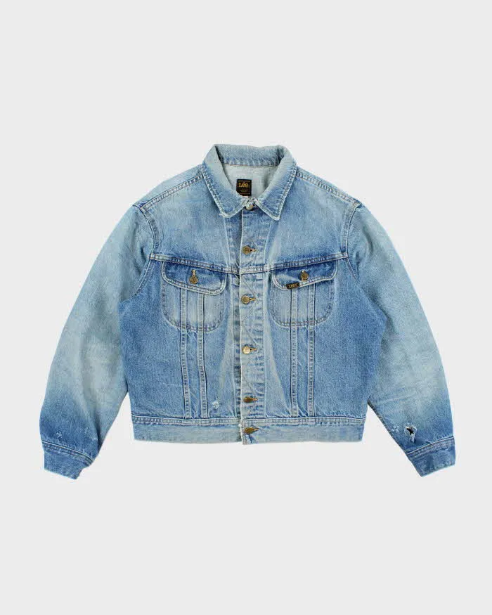 Vintage 80's Lee Faded Medium Wash Denim Jacket - M sold by Rokit