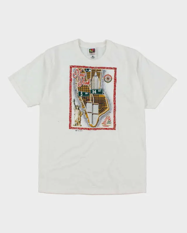 Vintage 90's New York City Souvenir Graphic T-Shirt - M sold by Rokit