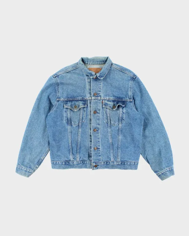 Vintage 80's Levi's Orange Tab Light Wash Denim Jacket - L sold by Rokit