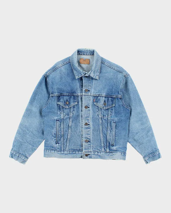 Vintage 90's Levi's Medium Wash Faded Denim Jacket - L sold by Rokit