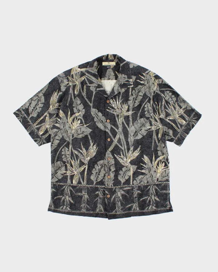 Vintage Tommy Bahama Floral Print Silk Hawaiian Shirt - M sold by Rokit