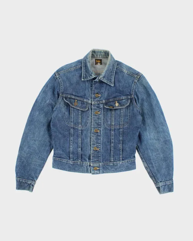Vintage 90's Lee Faded Dark Wash Denim Jacket - S sold by Rokit