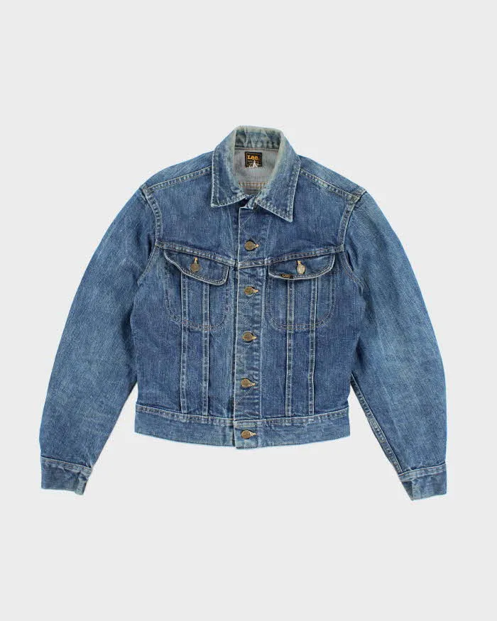 Vintage 90's Lee Faded Dark Wash Denim Jacket - S sold by Rokit