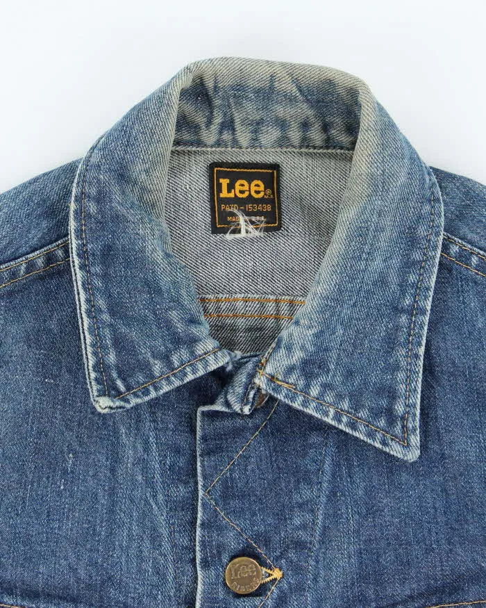 Vintage 90's Lee Faded Dark Wash Denim Jacket - S sold by Rokit product image thumbnail 5