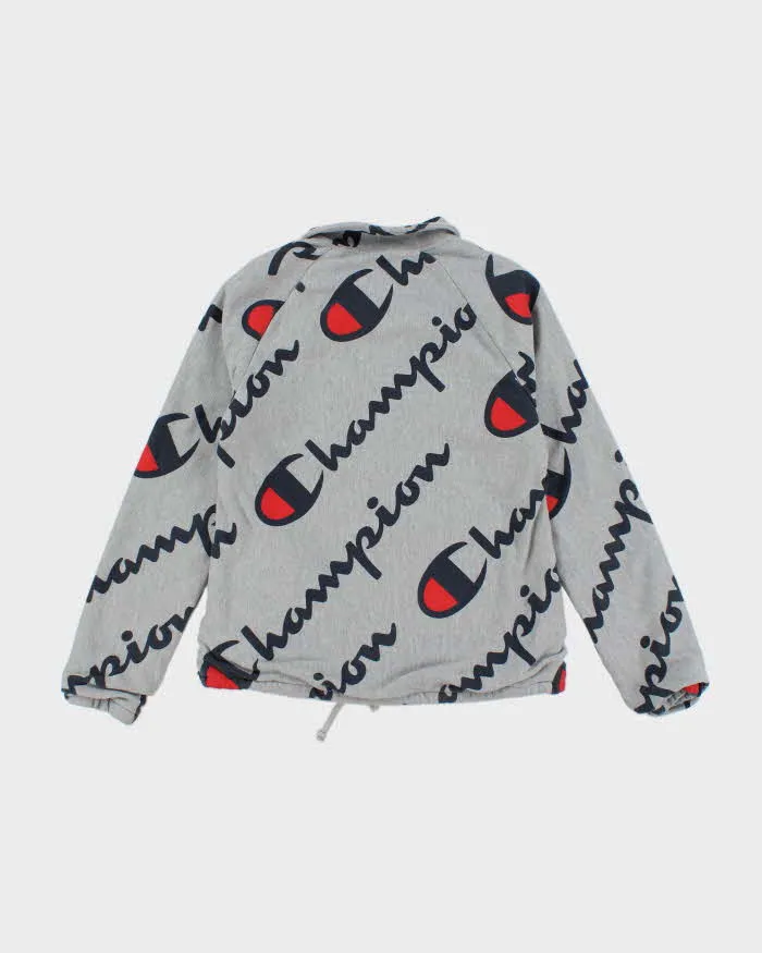 Vintage Champion All Over Print Snap Button Sweatshirt - S sold by Rokit product image thumbnail 2