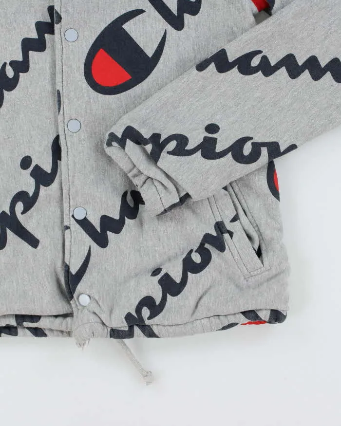 Vintage Champion All Over Print Snap Button Sweatshirt - S sold by Rokit product image thumbnail 4