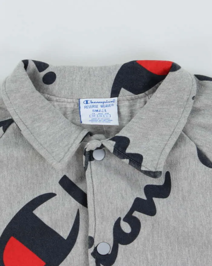 Vintage Champion All Over Print Snap Button Sweatshirt - S sold by Rokit product image thumbnail 5