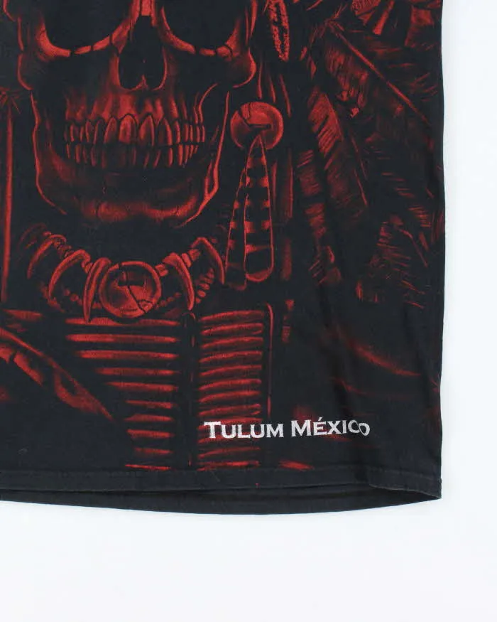 Vintage Y2K Mexican Skull All Over Print T-Shirt - L sold by Rokit product image thumbnail 3
