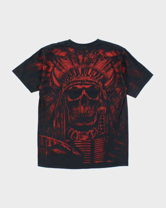 Vintage Y2K Mexican Skull All Over Print T-Shirt - L sold by Rokit product image thumbnail 2