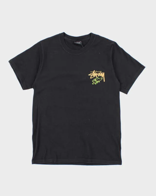 Vintage Stussy Spell Out Butterfly Graphic T-Shirt - S sold by Rokit
