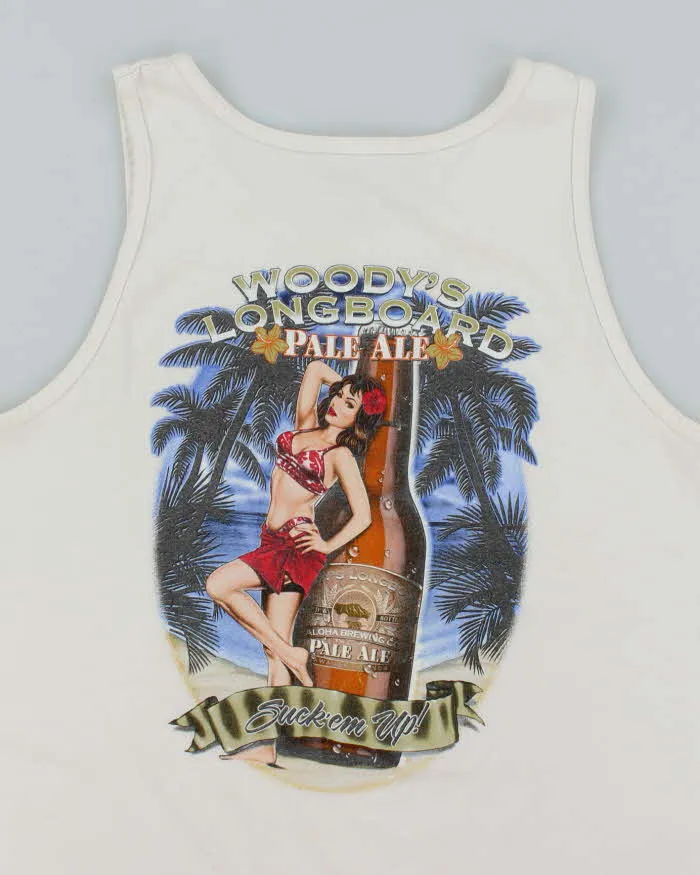 Vintage Y2K Aloha Brewing Graphic T-Shirt - M sold by Rokit product image thumbnail 4