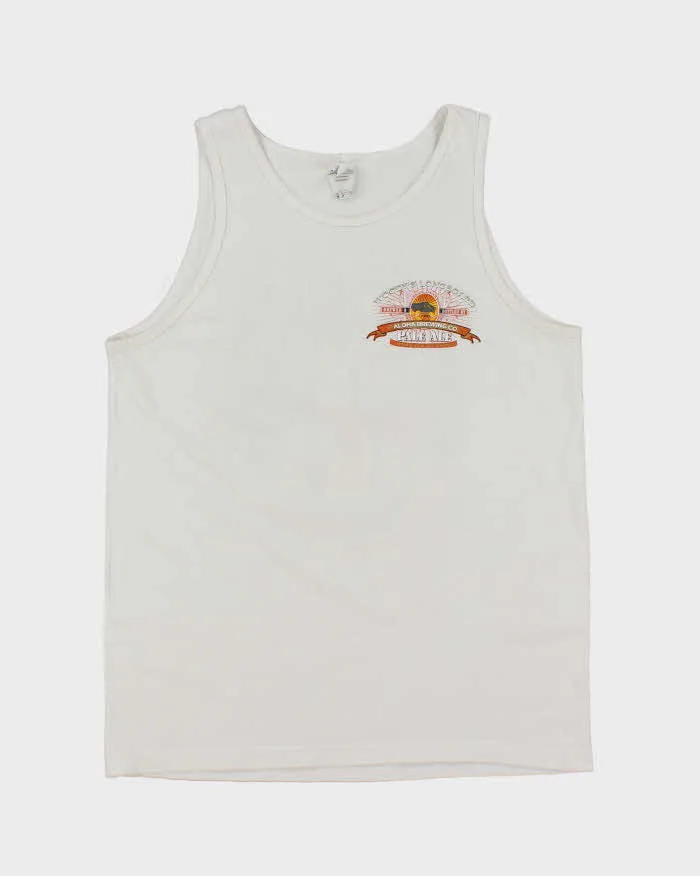 Vintage Y2K Aloha Brewing Graphic T-Shirt - M sold by Rokit