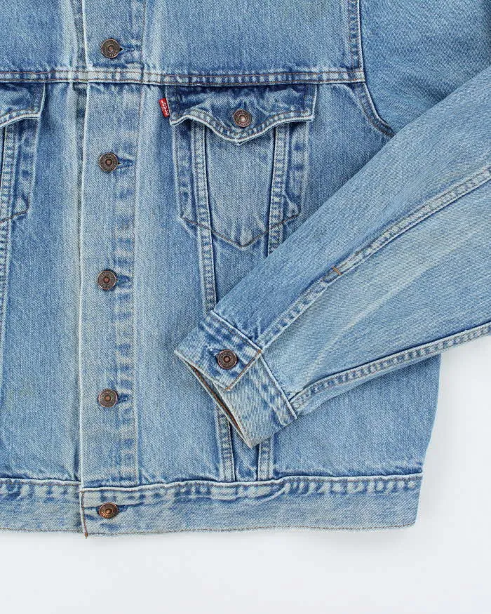 Vintage 90's Levi's Boxy Medium Wash Denim Jacket - L sold by Rokit product image thumbnail 4