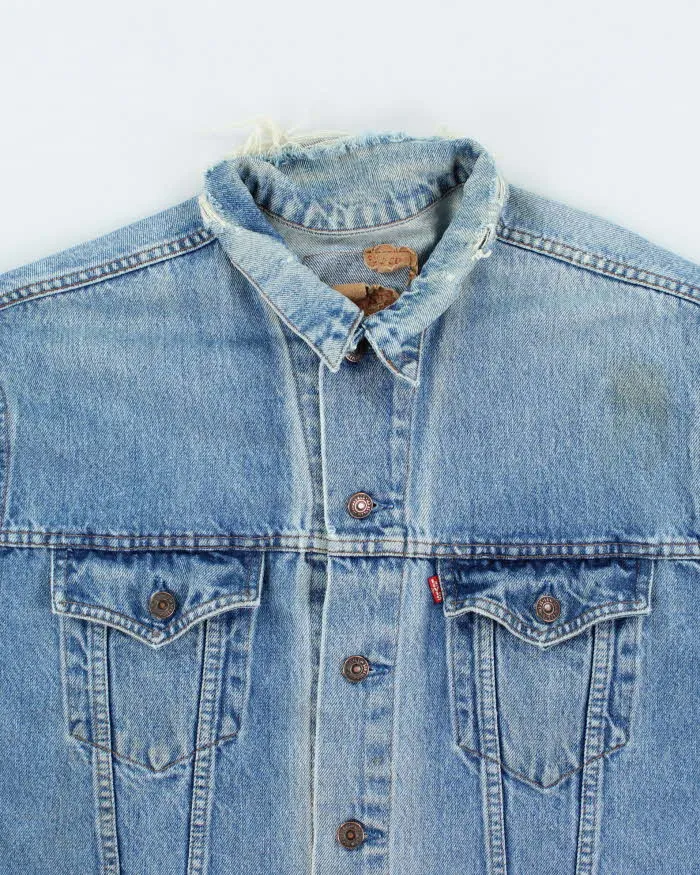 Vintage 90's Levi's Boxy Medium Wash Denim Jacket - L sold by Rokit product image thumbnail 3