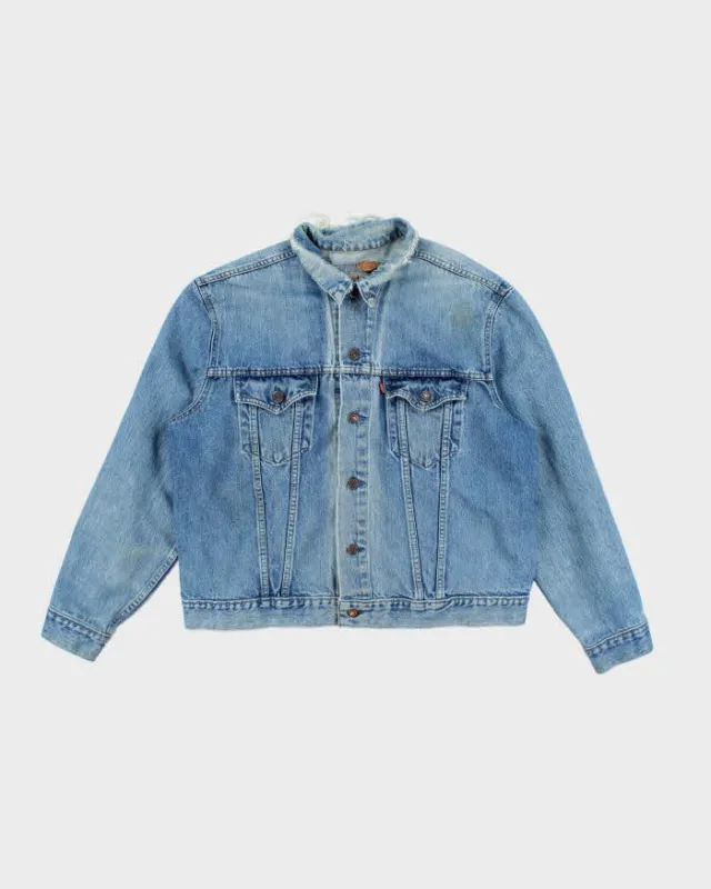 Vintage 90's Levi's Boxy Medium Wash Denim Jacket - L sold by Rokit