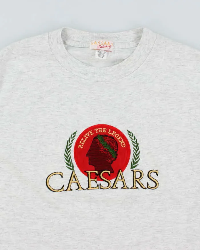 Vintage 90's Caesars Embroidered Single Stitch T-Shirt - M sold by Rokit product image thumbnail 3