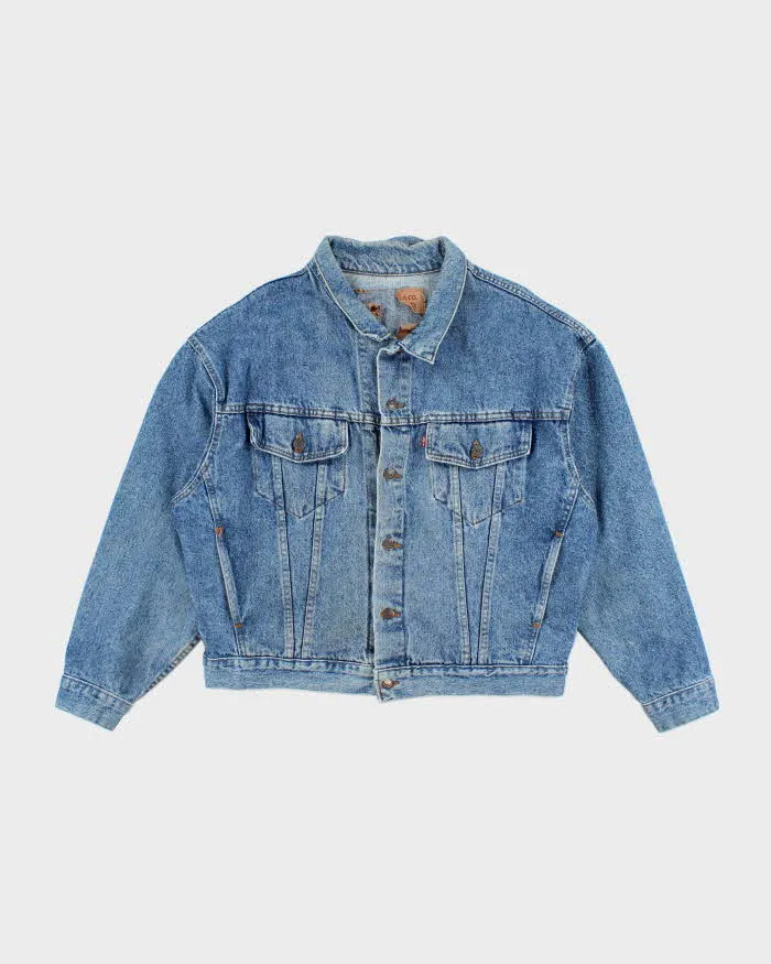 Vintage 90's Levi's Boxy Medium Wash Denim Jacket - L sold by Rokit