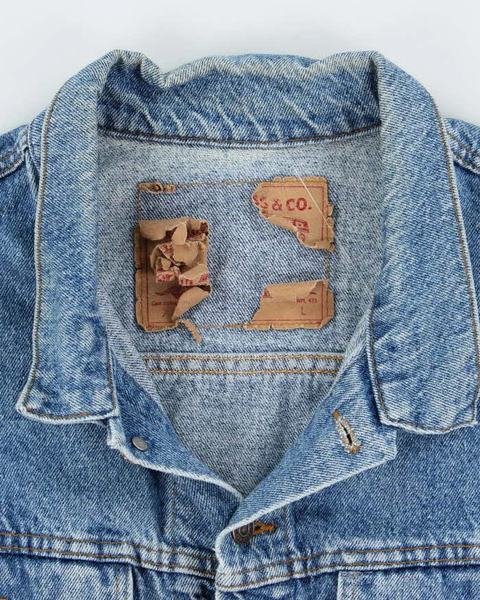 Vintage 90's Levi's Boxy Medium Wash Denim Jacket - L sold by Rokit product image thumbnail 5