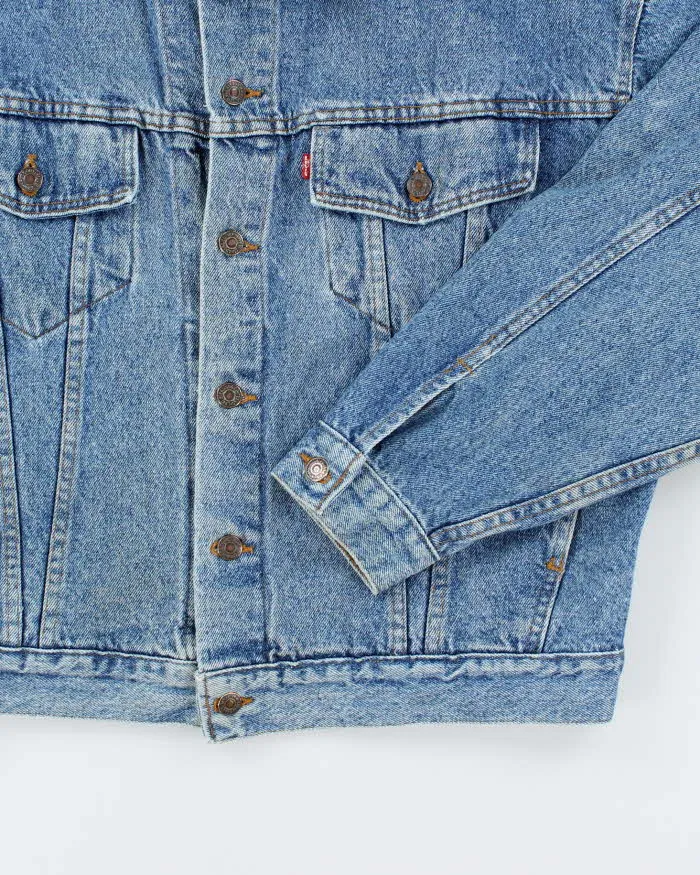 Vintage 90's Levi's Boxy Medium Wash Denim Jacket - L sold by Rokit product image thumbnail 4