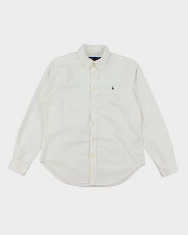 Vintage 2000's Ralph Lauren Heavyweight White Long Sleeve Shirt - M sold by Rokit