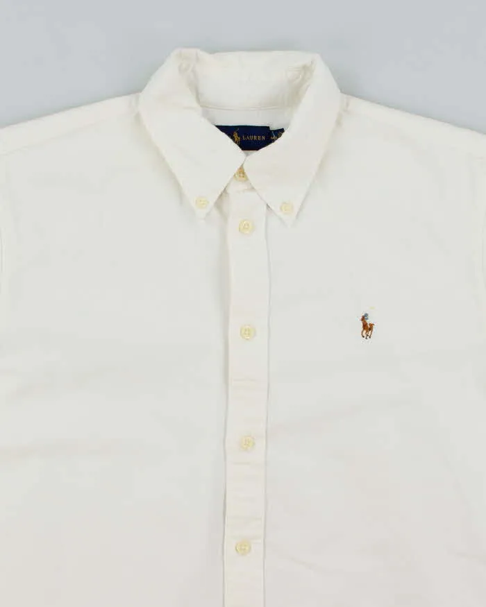 Vintage 2000's Ralph Lauren Heavyweight White Long Sleeve Shirt - M sold by Rokit product image thumbnail 3