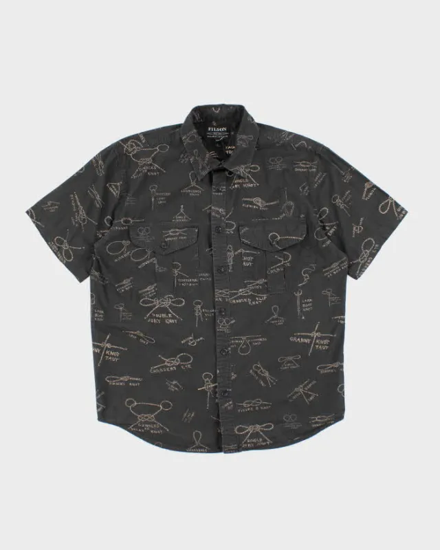 Vintage 2000's Filson Knot Types Graphic Print Shirt - M sold by Rokit