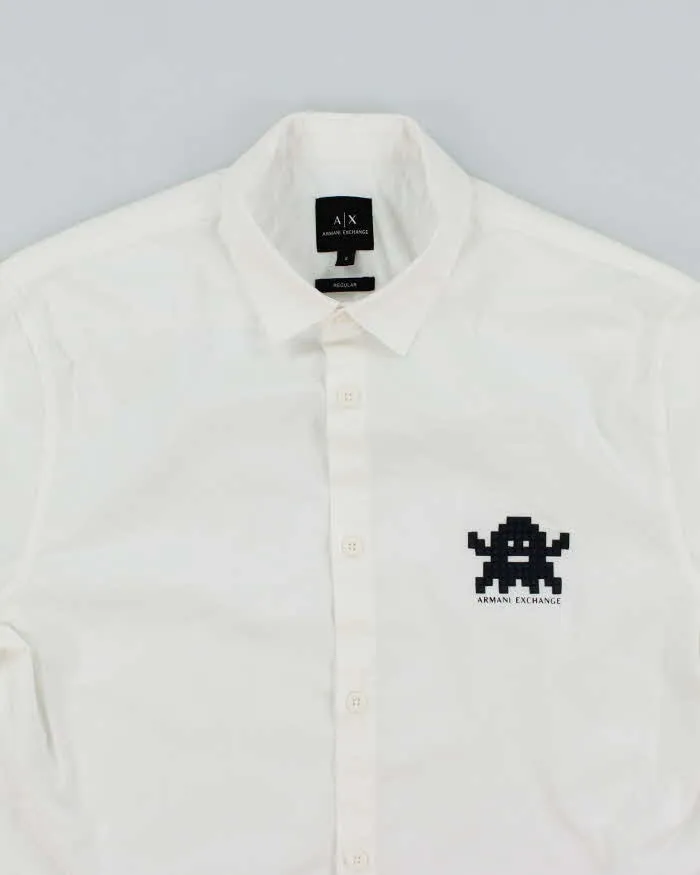 Vintage Y2K Armani Exchange Graphic Print Short Sleeve Shirt - S sold by Rokit product image thumbnail 3