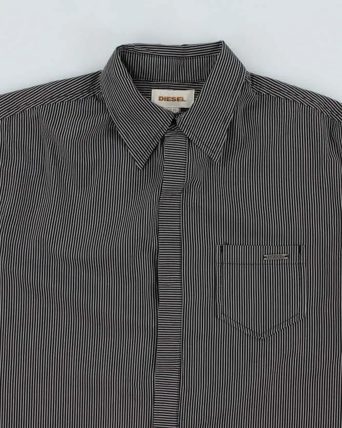 Vintage Y2K Diesel Fine Striped Long Sleeve Shirt - XS sold by Rokit product image thumbnail 3