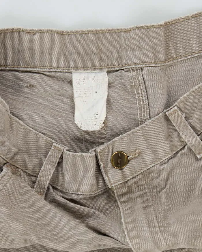 Vintage Carhartt Single Knee Grey Faded Carpenter Trousers - W30 L31 sold by Rokit product image thumbnail 5