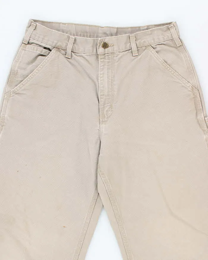 Vintage Carhartt Single Knee Grey Faded Carpenter Trousers - W30 L31 sold by Rokit product image thumbnail 3