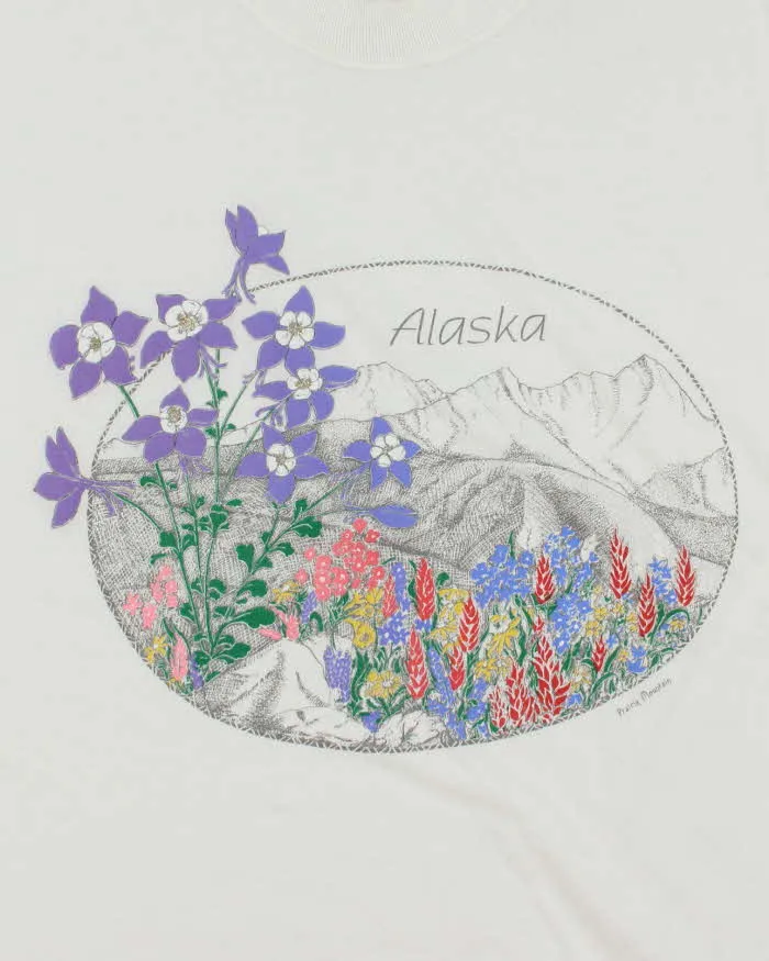 Vintage 90's Alaska Landscape Drawing Graphic T-Shirt - M sold by Rokit product image thumbnail 3