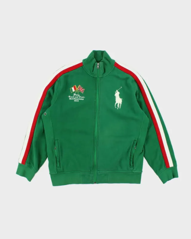 Vintage Y2K Ralph Lauren Polo Track & Field Embroidered Zip