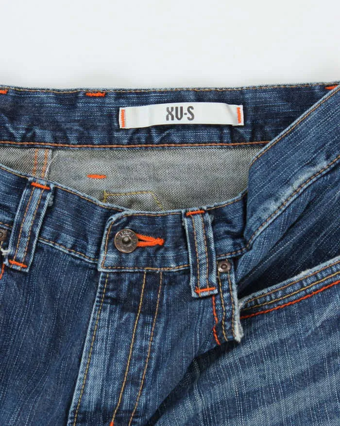 Vintage Edwin Dark Wash Buckle Back Straight Leg Jeans - W34 L30 sold by Rokit product image thumbnail 5