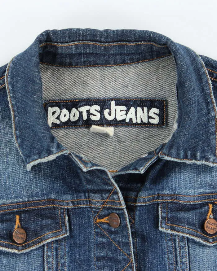 00s Roots Jeans Dark Wash Denim Jacket - M sold by Rokit product image thumbnail 5