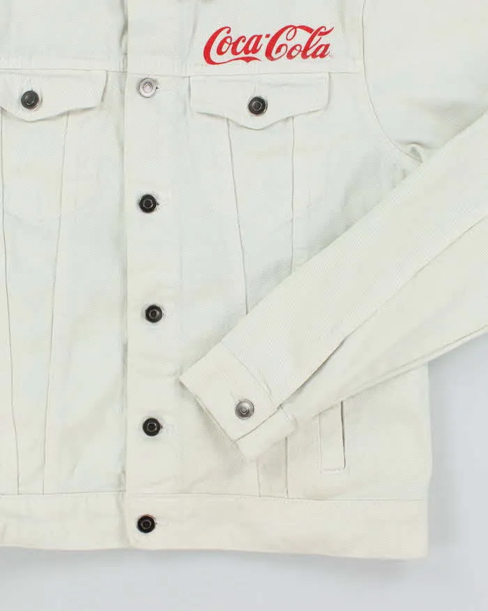 Vintage Y2K Coca Cola Graphic Printed Denim Jacket - M sold by Rokit product image thumbnail 4