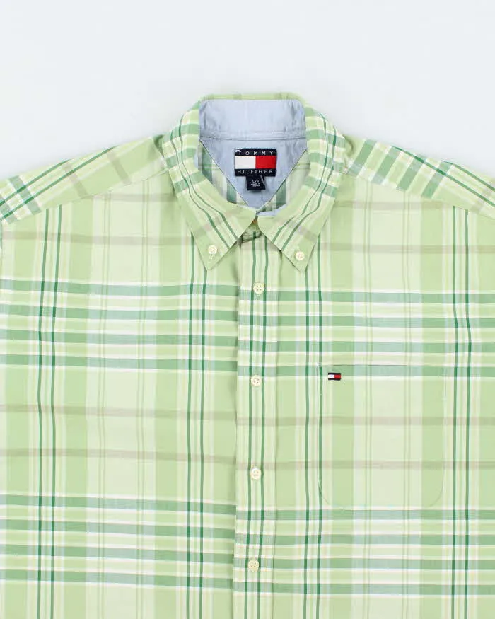 Vintage 90's Tommy Hilfiger Patterned Short Sleeve Shirt - L sold by Rokit product image thumbnail 3