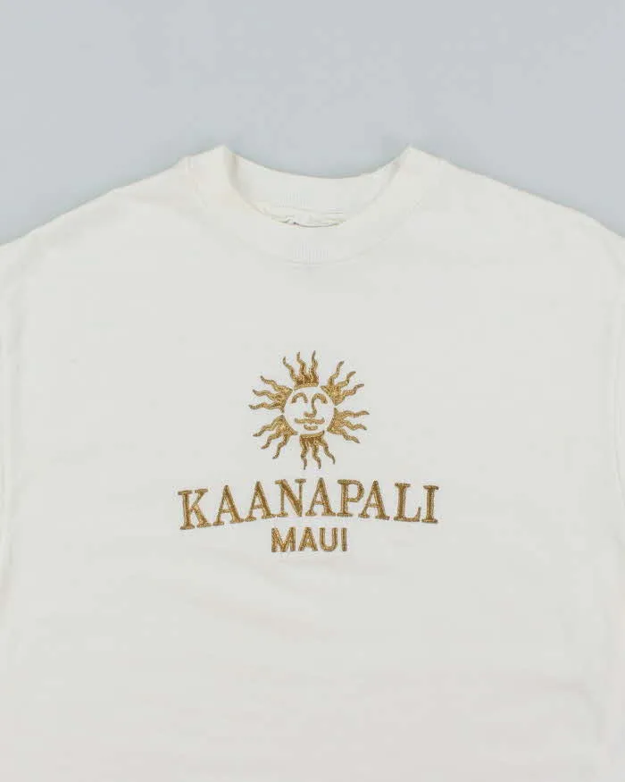 Vintage 90's Maui Embroidered Graphic T-Shirt - L sold by Rokit product image thumbnail 3