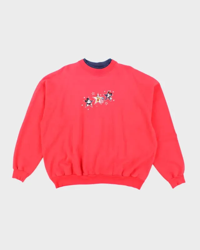 Vintage 2000's Disney Embroidered Characters Oversized Sweatshirt - L sold by Rokit