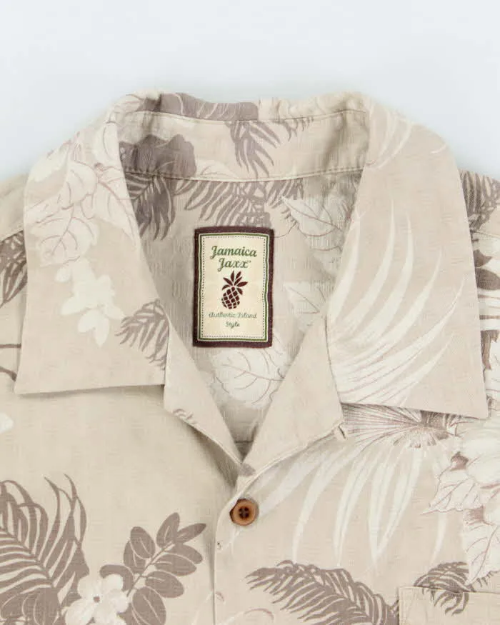 Vintage Jamaica Jaxx Floral Print Silk Hawaiian Shirt - L sold by Rokit product image thumbnail 5