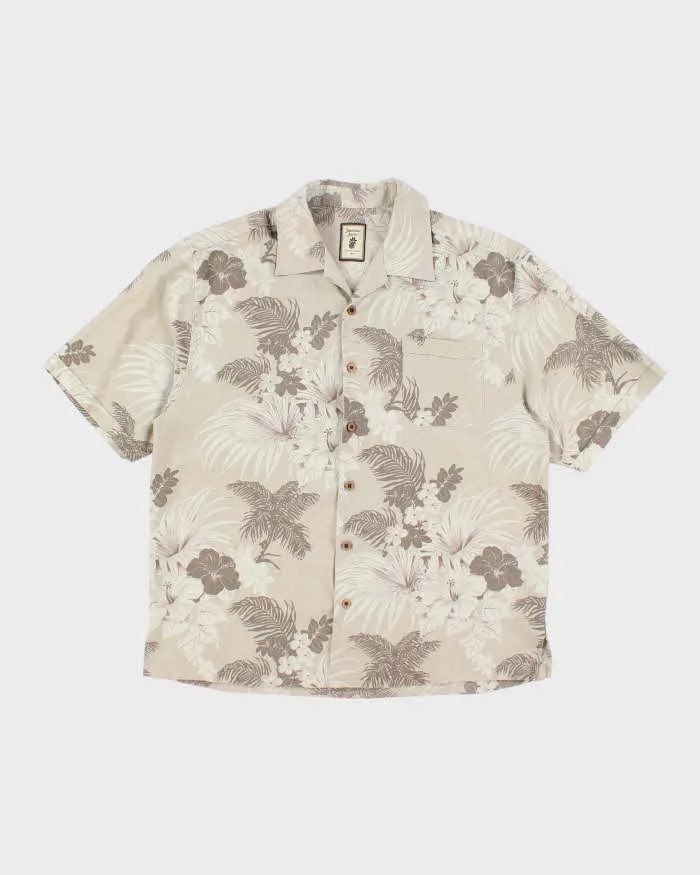 Vintage Jamaica Jaxx Floral Print Silk Hawaiian Shirt - L sold by Rokit