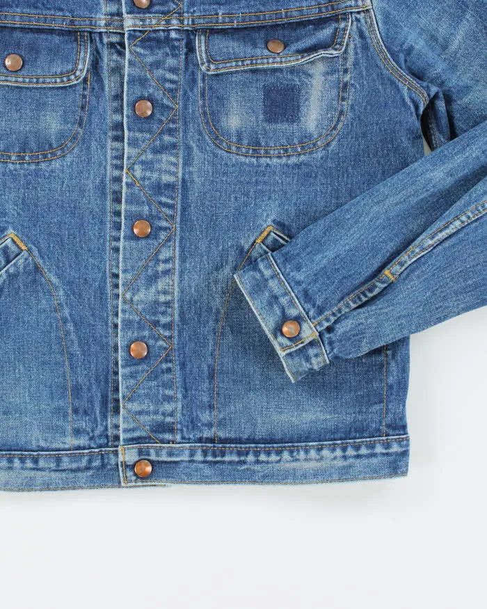 Vintage 80's GWG Dark Faded Wash Trucker Jacket - M sold by Rokit product image thumbnail 4