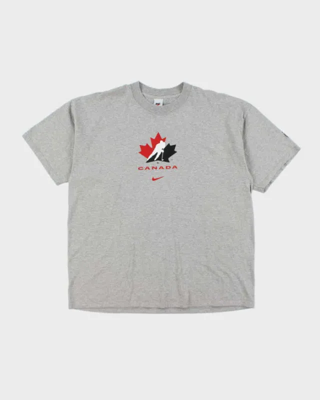 Vintage 90's Nike Canada Hockey Graphic T-Shirt - XL made by Nike