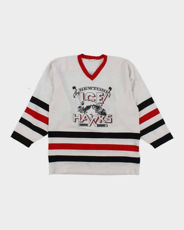 Vintage 90's Newton Ice Hawks Oversized Hockey Jersey - XL sold by Rokit