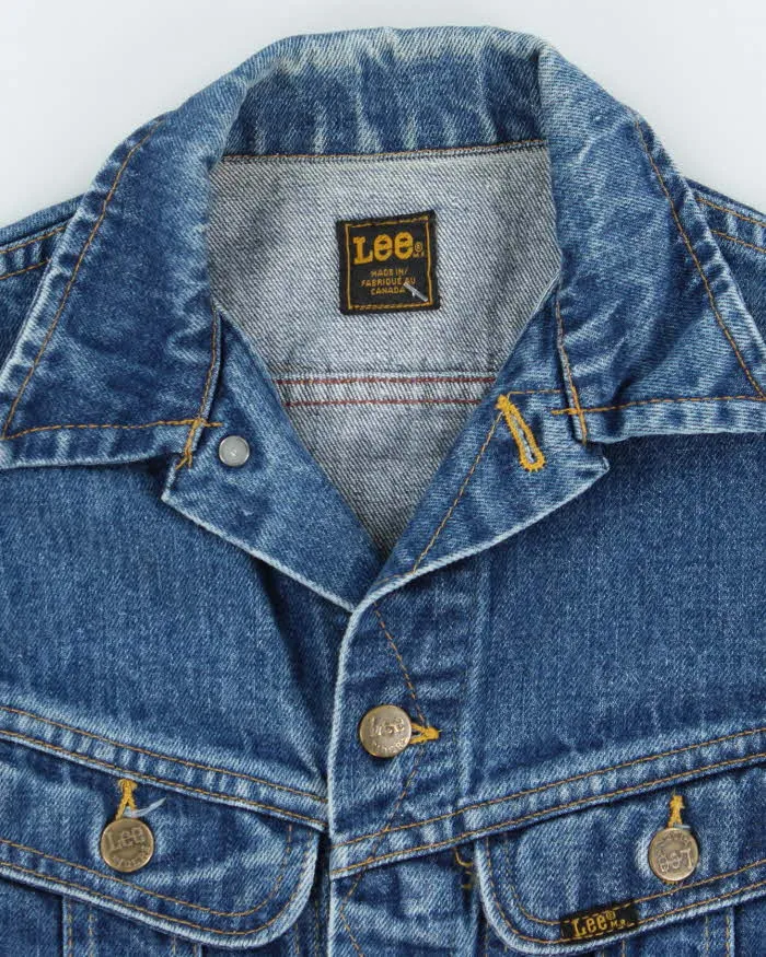 Vintage 90's Lee Dark Wash Denim Jacket - XS sold by Rokit product image thumbnail 5