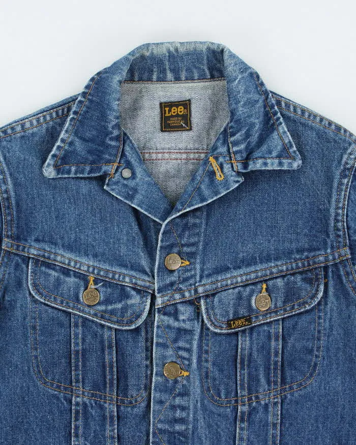 Vintage 90's Lee Dark Wash Denim Jacket - XS sold by Rokit product image thumbnail 3