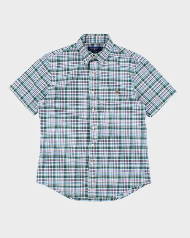 Vintage 2000's Ralph Lauren Patterned Slim Shirt - M sold by Rokit