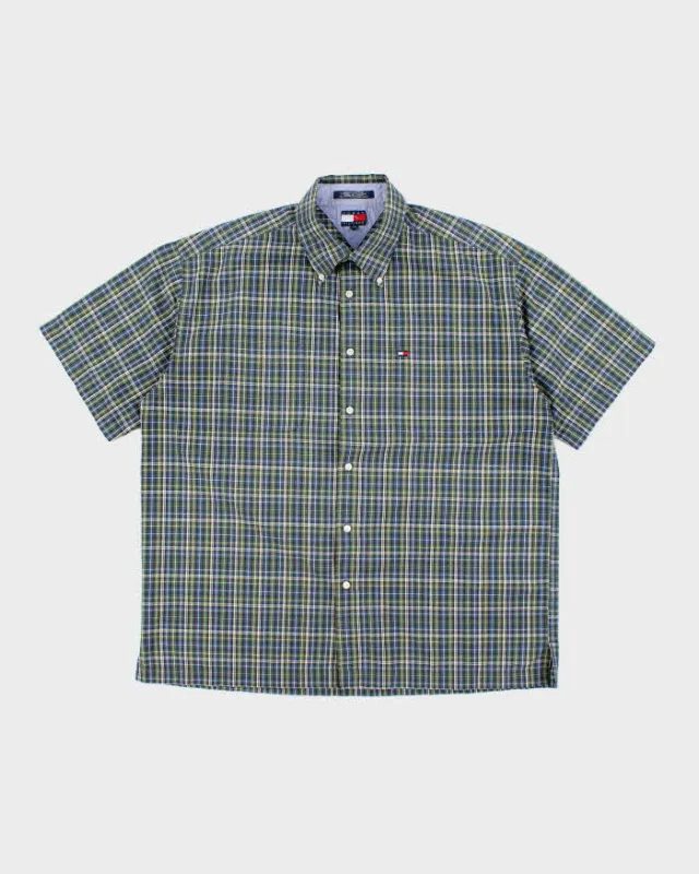 Vintage 90s Tommy Hilfiger Checked Short Sleeve Shirt - XL sold by Rokit