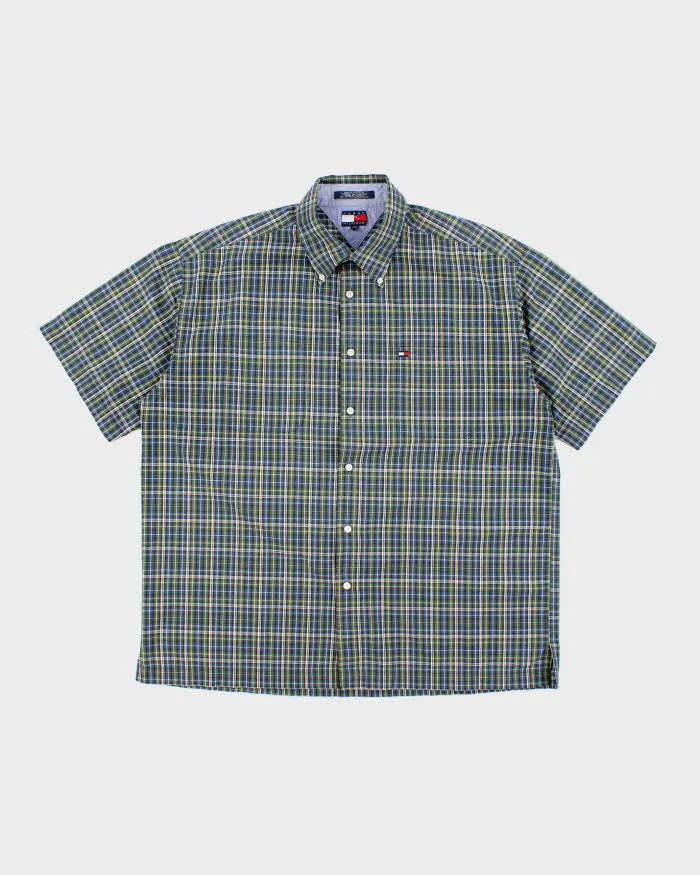Vintage 90s Tommy Hilfiger Checked Short Sleeve Shirt - XL sold by Rokit