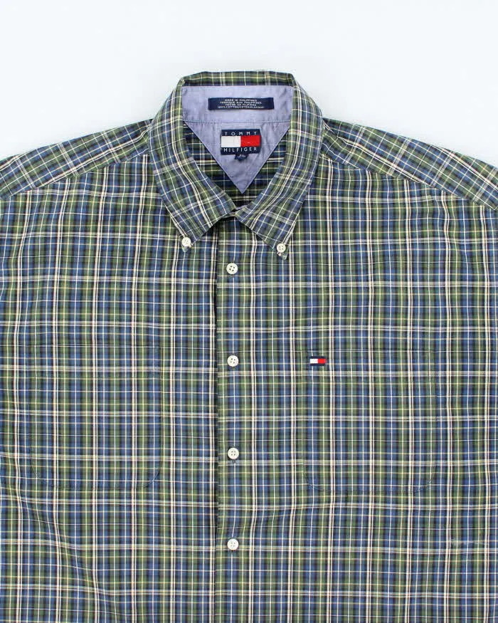 Vintage 90s Tommy Hilfiger Checked Short Sleeve Shirt - XL sold by Rokit product image thumbnail 3