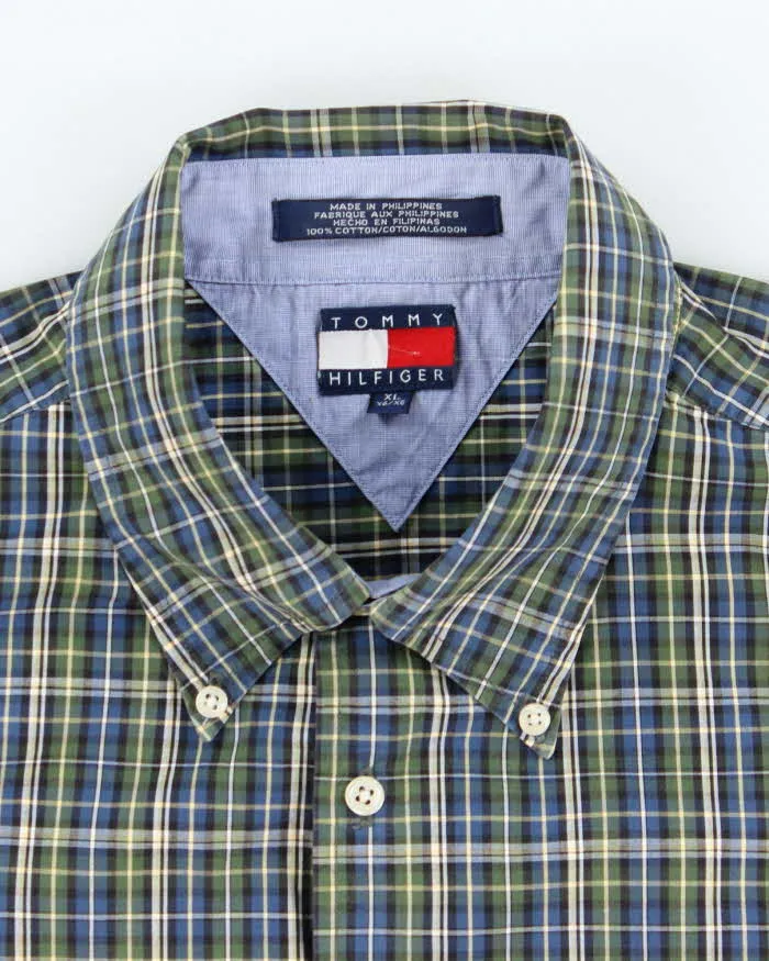 Vintage 90s Tommy Hilfiger Checked Short Sleeve Shirt - XL sold by Rokit product image thumbnail 5
